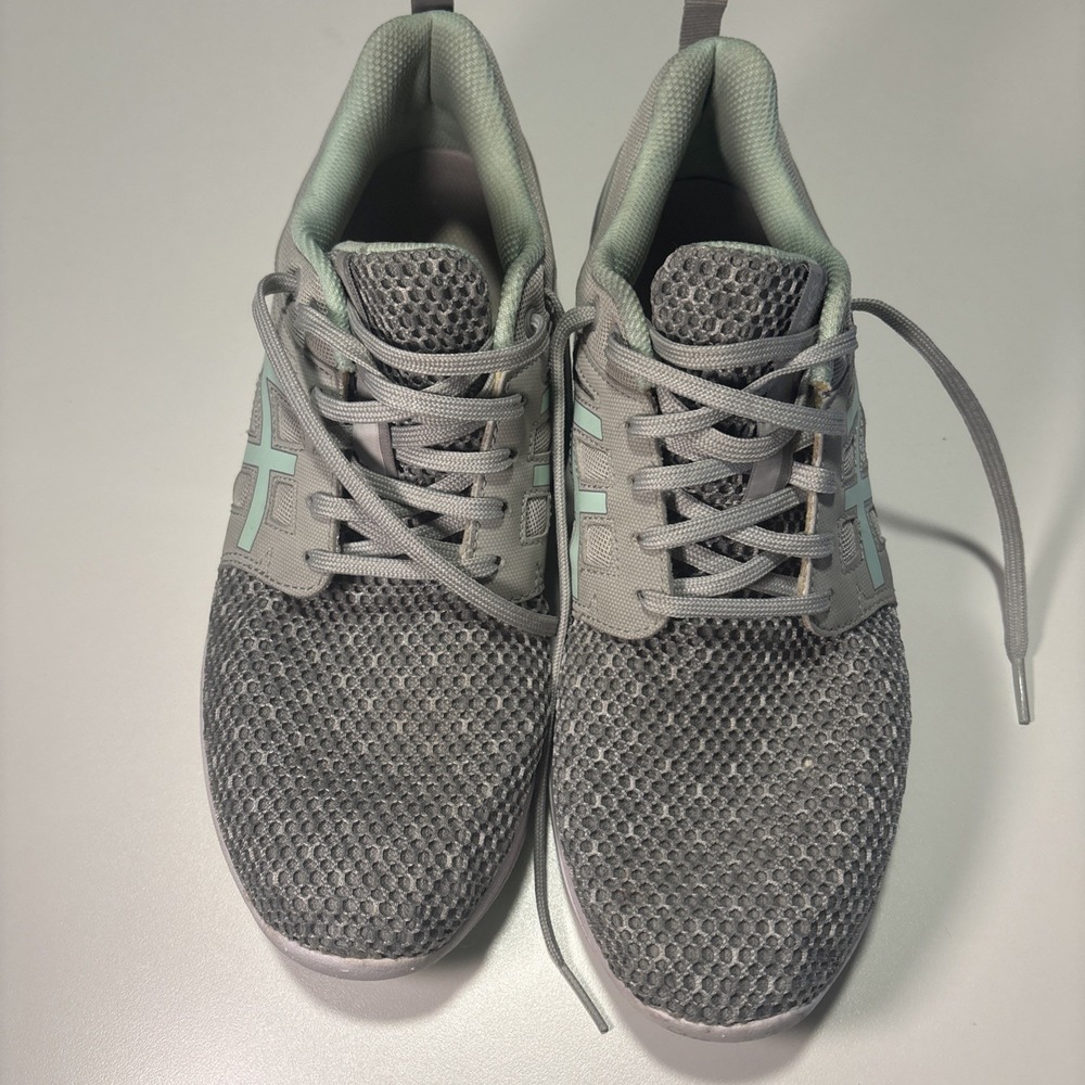 ASICS Women's GEL TORRANCE Running Shoes Sneakers-Gray/Mint (Size 9)